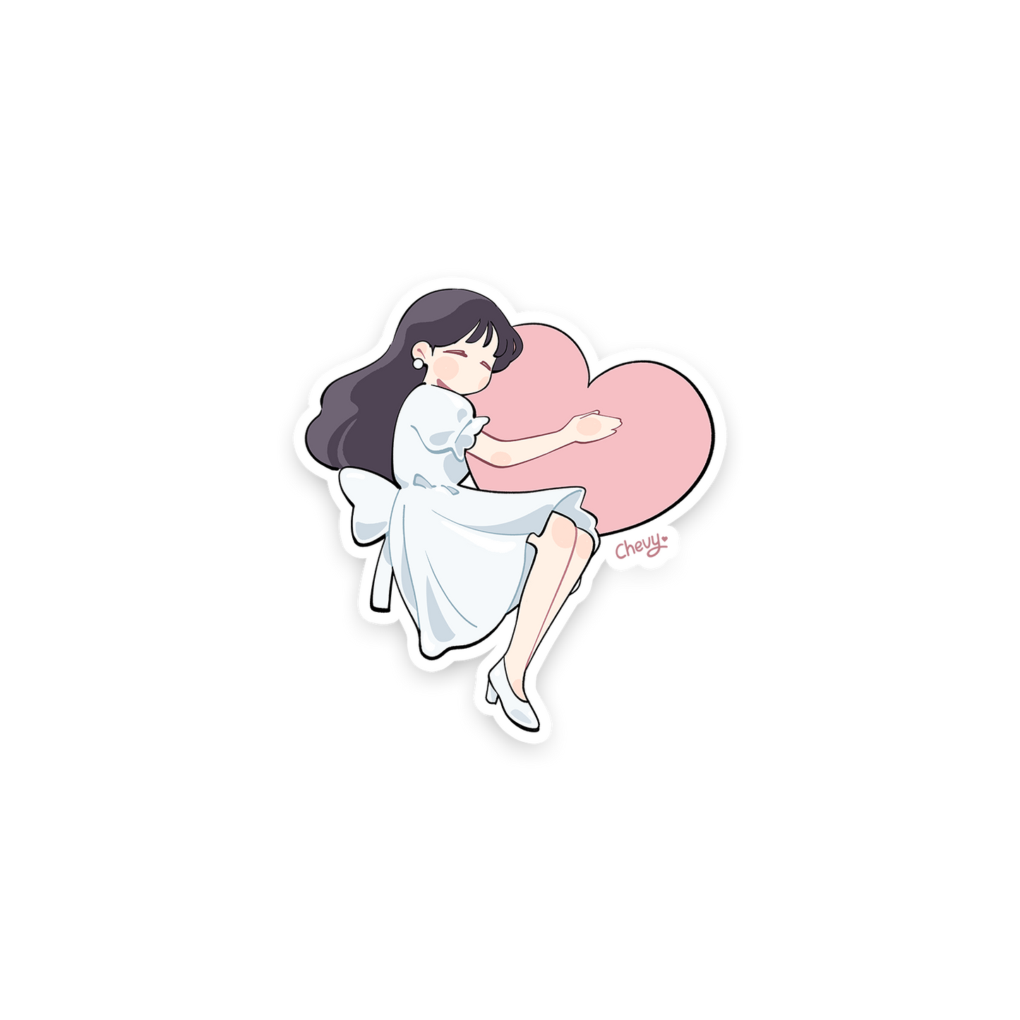 Pink Heart Sticker