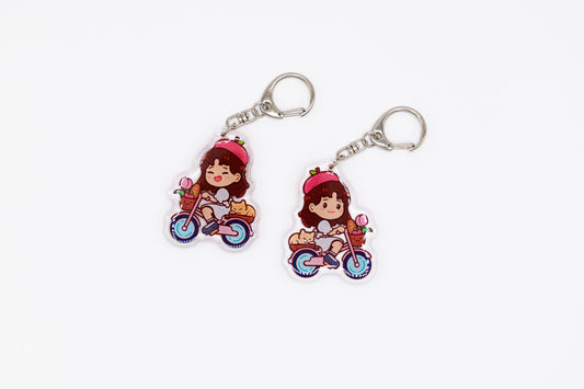 If I Could Ride a Bike - Chevy Epoxy Keychain